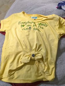 5 t-shirts /TOPS For Girl Babies 2-4 Age