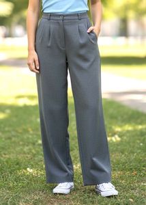 Full Lenght High Rise Grey Pants