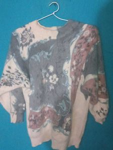 Floral Pattern Sweater
