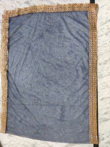 Blue Net Dupatta