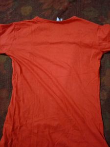 Red Graphic Print Tee