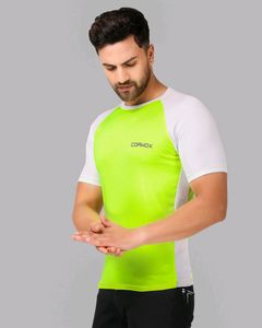 CORWOX Men&#39;s Active Neon Green Sports T-Shirt