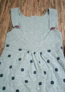 Polka Dot Pinafore Dress