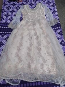 Elegant Ethnic Cream colour Gown