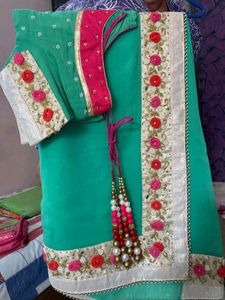 Elegant Green Saree