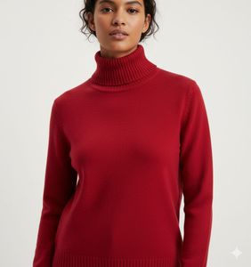 Red Turtleneck Sweater