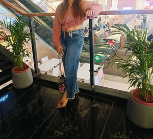High-waist Denim Jeans