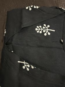 Black Printed Top