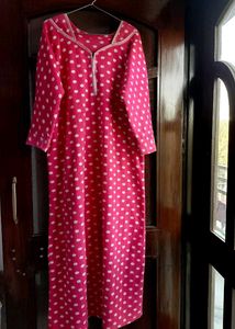Polka Dot Fleece dress