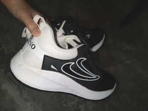 Stylish Black & White Sneakers