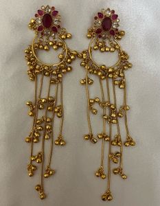 Elegant Gold Dangle Earrings