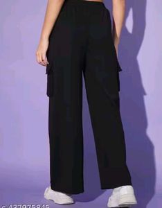 Black Wide Leg Trousers