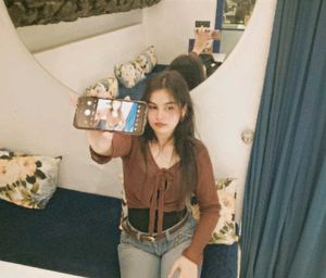 Brown sheer pull over