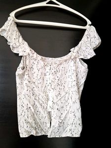 Floral Frilly Top