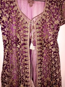 Transparent Ethnic Net Jacket Overcoat Kurti Shrug