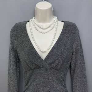 Sparkly Silver Mini Dress