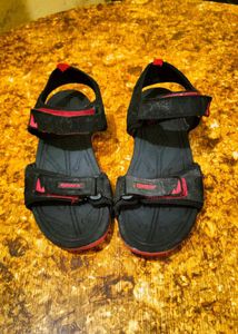 Black &amp; Red Sandals