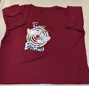 Maroon Graphic T-Shirt
