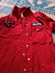 Red Casual Shirt