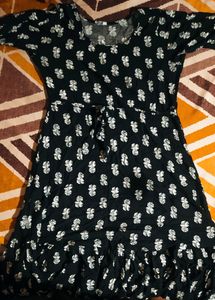 Floral Print Ruffle Dress