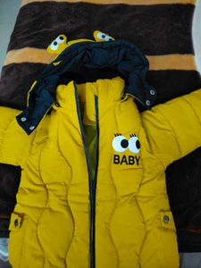 Attractive Unisex Puffer Jacket Mustard Yellow