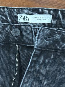 Zara Distressed Denim Shorts