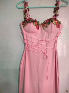 Pink Floral Mini Dress