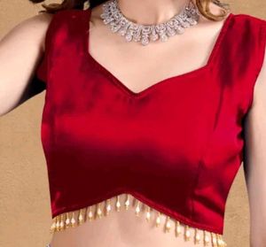 Red Satin Blouse || Navratri Special Blous