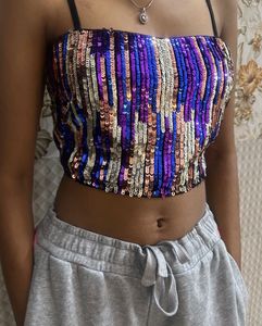 Sequin Party Crop Top