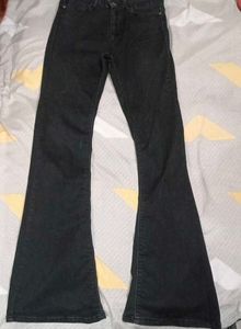 Zudio Bootcut Black Denim For Women