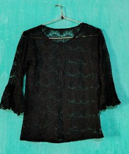 Black Lace Top Women&#39;s