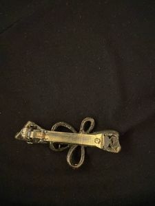 Vintage Beaded Bow Hair Clip