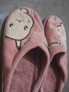 Cute Pink Slippers For Winter