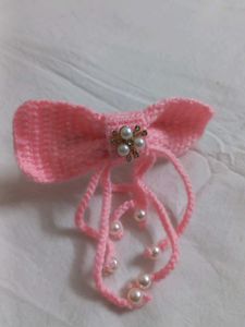 Pink Bow Hair Accessory