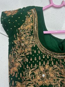 Green Embroidered Blouse 👚