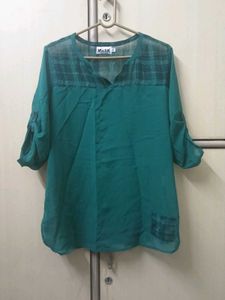 Green Casual Top