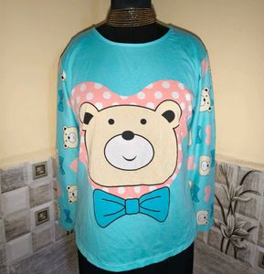 Size M/L 🎁Buy 2 Get 1 Free 🎁Cute Bear Print Top