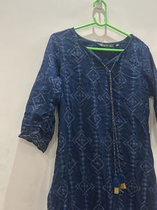 Blue Printed Kurta