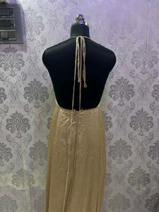 Elegant Gold Maxi Dress