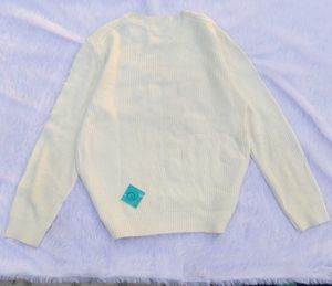 🫧Men&#39;s Cream Knit Pullover Sweater🫧