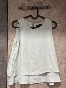 Zink London Powder Blue Peplum Top