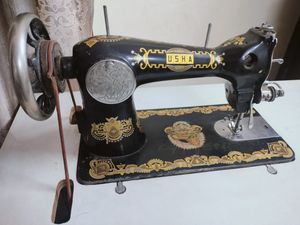 Antique Sewing Machine Table