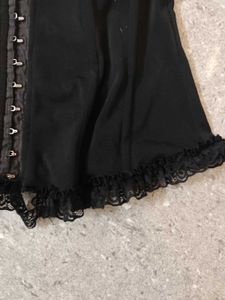 Black lace corset top