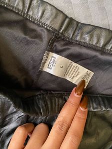 faux leather bottoms