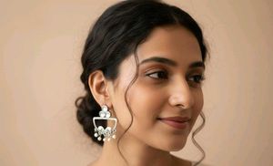 New Ethnic Silver Elephant Earrings