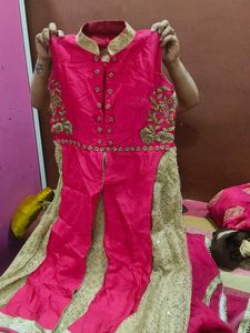 Pink And Golden Gown