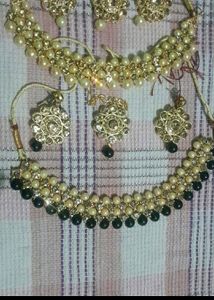 Alloy Gold Plated Jwellery Set Pack Of 3