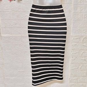 Size S 🎁Buy 2 Get 1 Free 🎁Striped Pencil Skirt