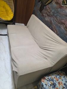 Khaki Color L Shape Sofa Cover