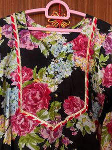 Floral Print Kurta